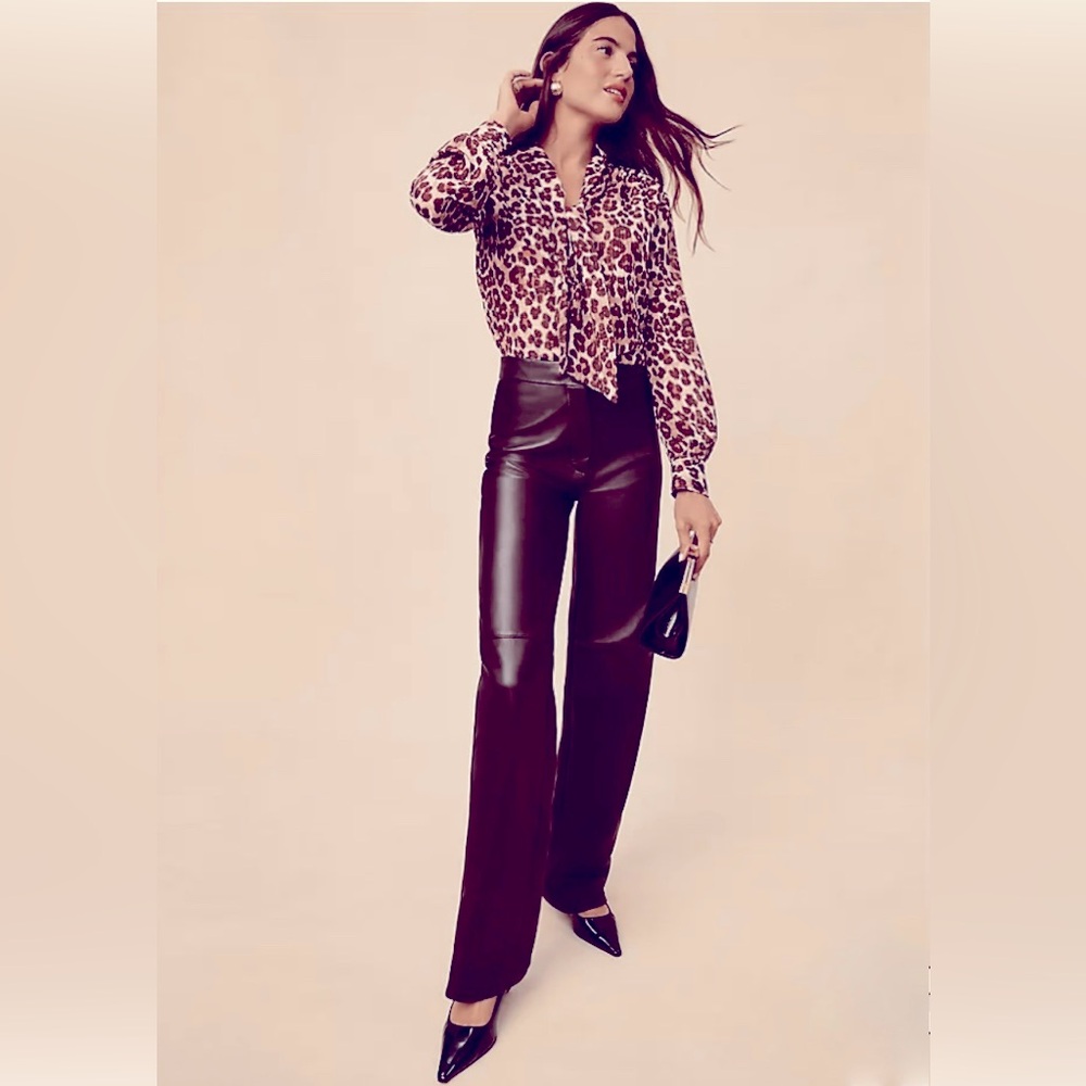 The Limited Real Leather Pants